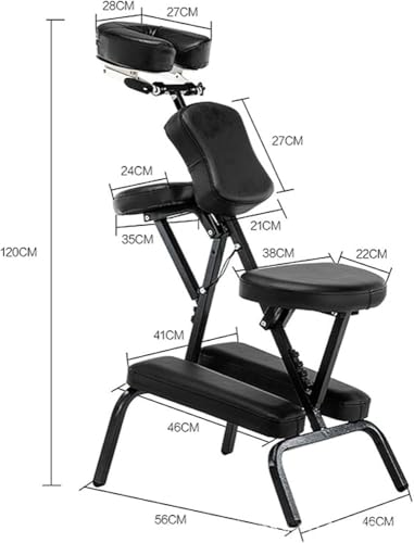 GLETSF Silla De Tatuaje Plegable, Silla De Masaje Profesional, Ligera Y Portátil para Salón De Tatuajes Y Masajes, Capacidad De Carga De 113 Kg.-Purple