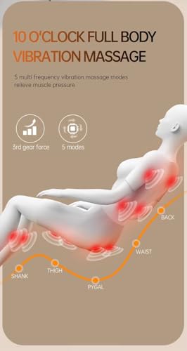 Silla De Masaje Puede Masajear La Cabeza, Los Hombros y El Cuello, y Se Puede Usar Tanto Sentado como Tumbado. Es Ideal para Relajarse, Descansar y para Uso Doméstico. (Gris)