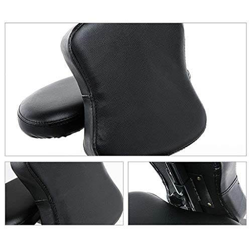 LOKAXXZU Silla de Masaje de Masaje liviano portátil Masaje Silla de SPA de Tatuaje, Negro