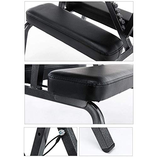 LOKAXXZU Silla de Masaje de Masaje liviano portátil Masaje Silla de SPA de Tatuaje, Negro