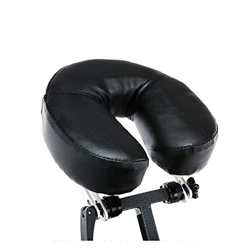 LOKAXXZU Silla de Masaje de Masaje liviano portátil Masaje Silla de SPA de Tatuaje, Negro