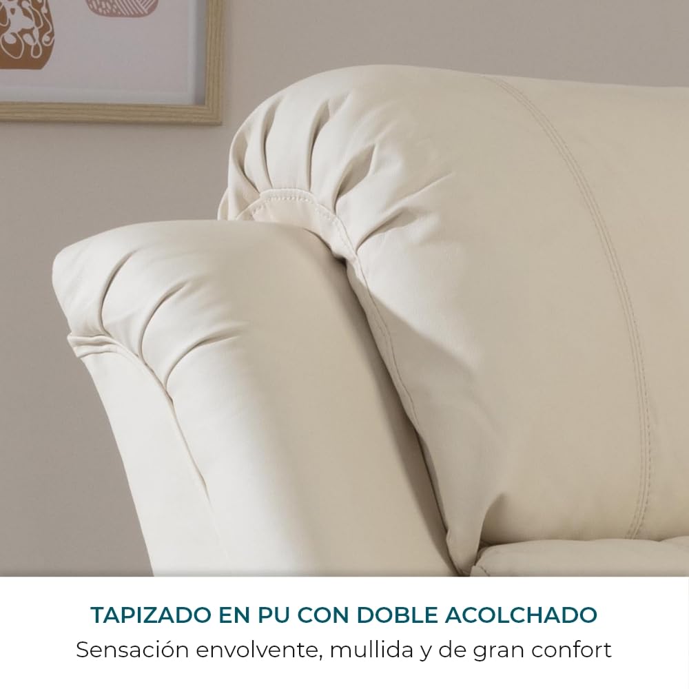 Sillón Relax Eléctrico Levanta Personas ZZ Don Descanso Trevi – Masaje 4 Zonas, Calor Lumbar, Beige