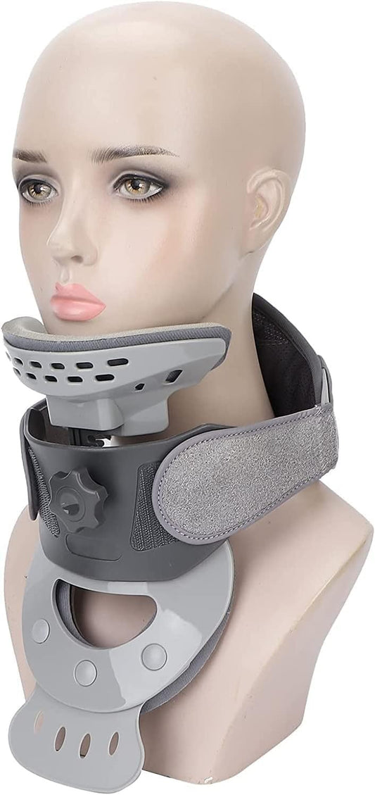Collarín Dispositivo de tracción for el cuello Cuello cervical con calor ajustable Soporte for el cuello Estiramiento cervical Dispositivos de tracción cervical for el alivio del dolor de cuello rígid