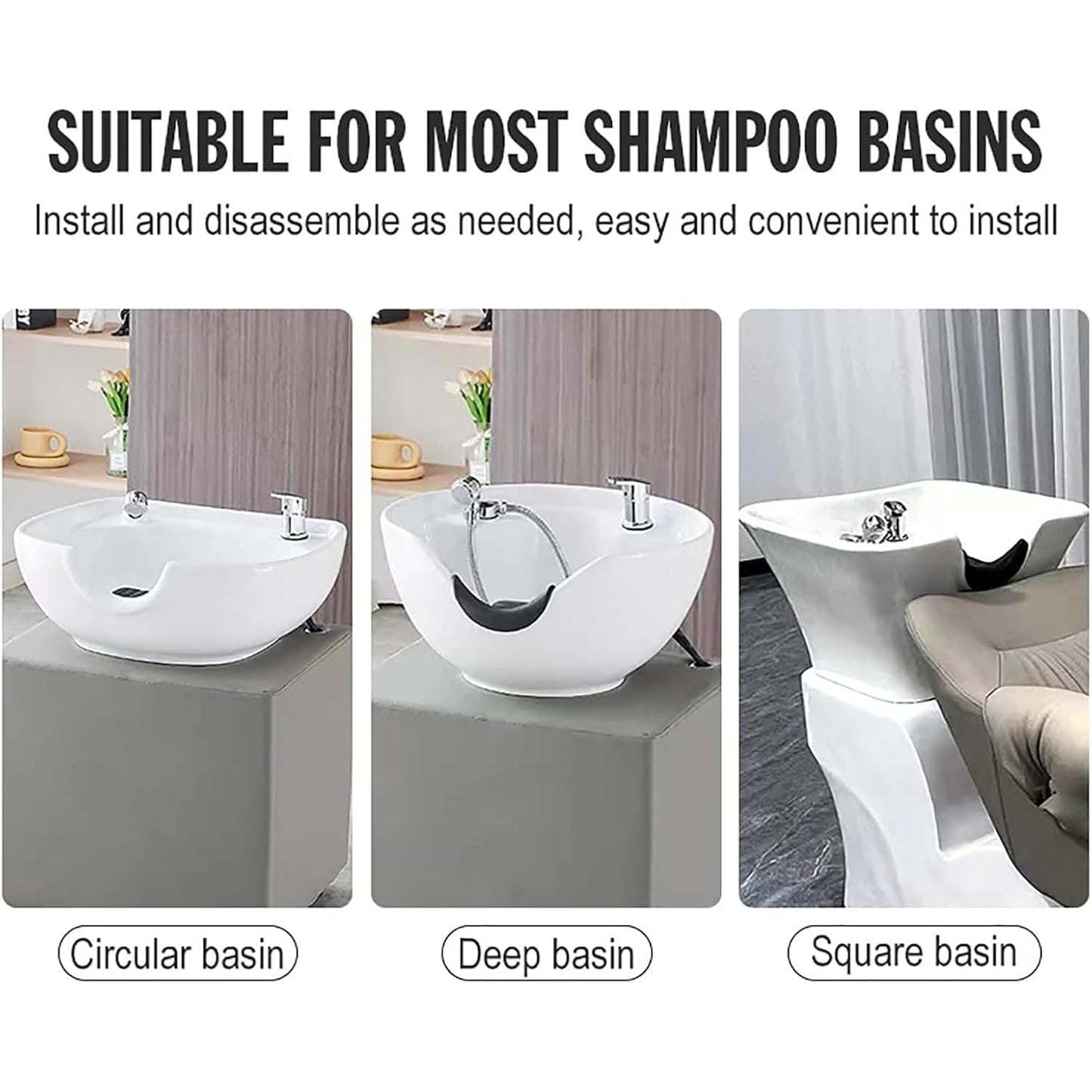 WFUAHA Head SPA Salida De Agua con Bomba, Marco del Equipo Head SPA, Dirección Ajustable De 360°, Dispositivo Móvil De Terapia De Cabeza con Circulación De Agua, para Peluquería, Hogar