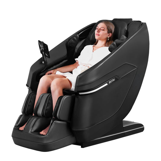 Sillón de Masaje Eléctrico ROTAI A39 – Shiatsu 3D, Calor Lumbar, Gravedad Cero, Negro