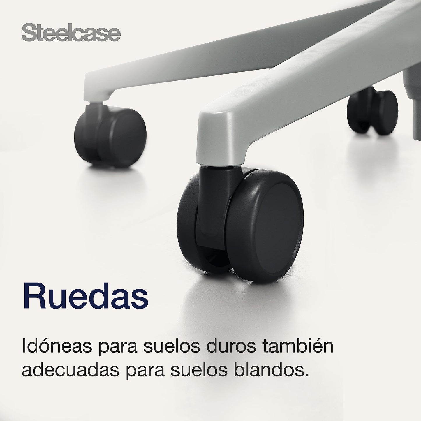 Steelcase Please, silla de oficina ergonómica con respaldo alto regulable en altura, brazos regulables y reposa cabeza regulable Ónix